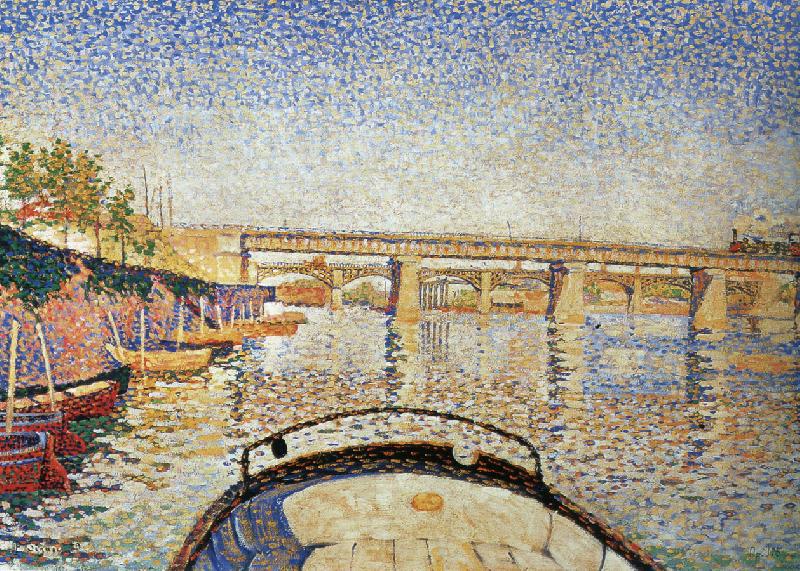 Paul Signac stern of the boat opus France oil painting art